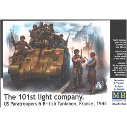 LA 101E EASY COMPANY ET TANKISTES BRITANNIQUES FRANCE JUIN 1944 1/35 MASTERBOX