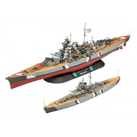 GILF SET THE LEGENDARY BISMARK 1/700 & 1/1200 REVELL 1