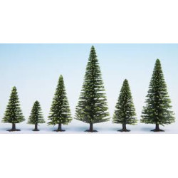 1/87 NOCH 50 SAPINS ROUGES 5 à 14 CM