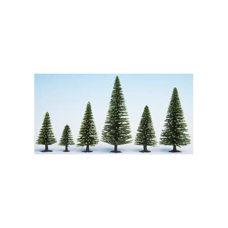 1/87 NOCH 50 SAPINS ROUGES 5 à 14 CM