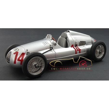 AUTO UNION TYPE D N°14 GRAND PRIX DE FRANCE 1939 1/18 CMC