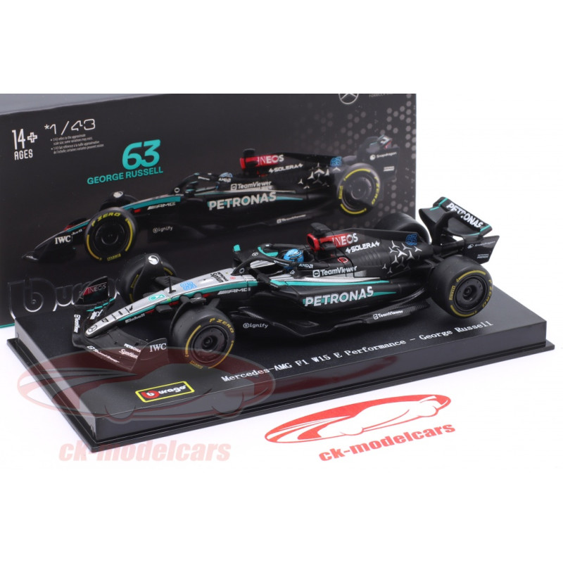 Miniature F1 Minichamps 1/18 - Mercedes AMG Petronas Russell 2024 - W15 - Précommande