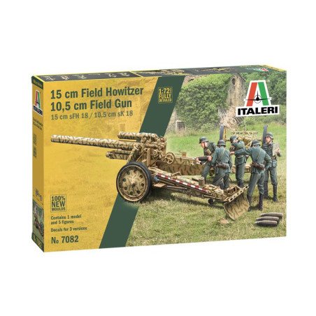 OBUSIER 15CM CANON 10.5CM 1/72 ITALERI