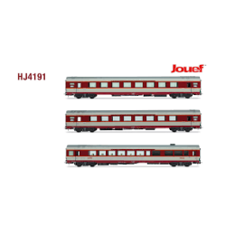 1/87 JOUEF COFFRET 3 VOITURES TEE LE KLEBER SNCF