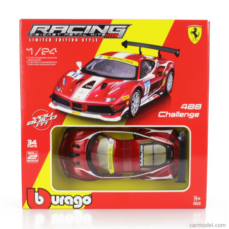 KIT METAL FERRARI 488 CHALLENGE N°11 2017 1/24 BURAGO