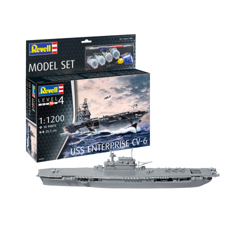 MODEL SET USS ENTREPRISE CV-6 1/1200 REVELL