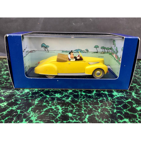 LINCOLN ZEPHYR CABRIOLET 1939 TINTIN 1/43 EDITION ATLAS 1