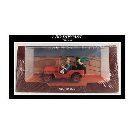 JEEP WILLYS MB 1943 TINTIN 1/43 EDITION ATLAS 1