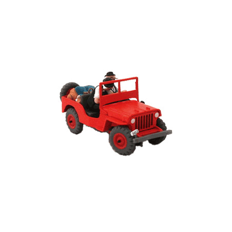 JEEP WILLYS MB + CJA2 1940 TINTIN 1/43 EDITION ATLAS