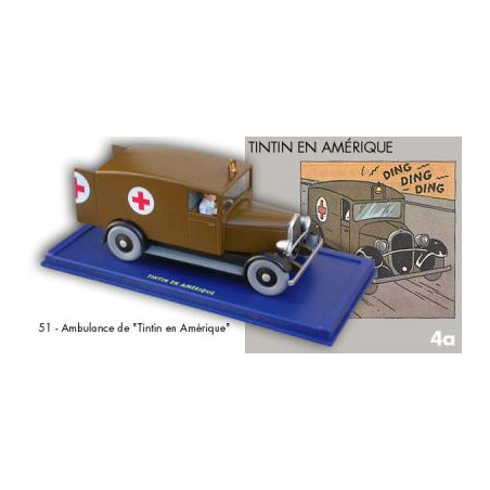 L'AMBULANCE DE CHICAGO 1920 TINTIN 1/43 EDITION ATLAS