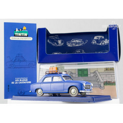 PEUGEOT 403 TAXI 1960 TINTIN 1/43 EDITION ATLAS