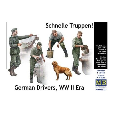 CONDUCTEUR ALLEMAND AU LAVAGE 1/35 MASTERBOX