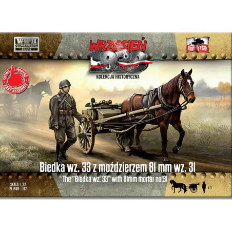 BIEDKA WZ.33 AVEC MORTIER 81MM 1/72 FIRST TO FIGHT