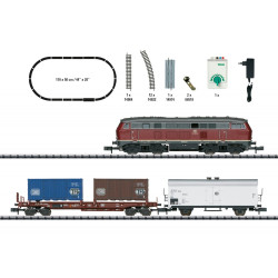 1/160 MINITRIX COFFRET DE DEPART TRAIN DE MARCHANDISES DB ANALOGIQUE