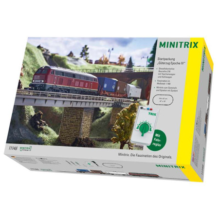 1/160 MINITRIX COFFRET DE DEPART TRAIN DE MARCHANDISES DB ANALOGIQUE 1