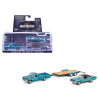 SET DE VEHICULES DODGE D-200 1967 AVEC PLYMOUTH GTX 1969 AVEC REMORQUE GRAVEYARD CARS 2012-2024 1/64 GREENLIGHT 1