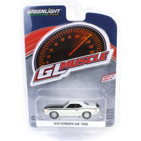 PLYMOUTH AAR CUDA 1970 1/64 GREENLIGHT 1