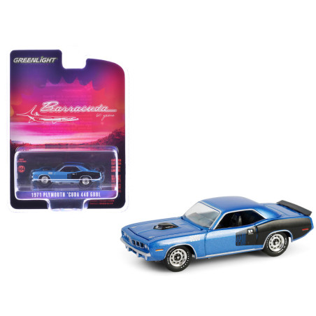PLYMOUTH BARRACUDA 440 6BBL B5 1971 1/64 GREENLIGHT 1