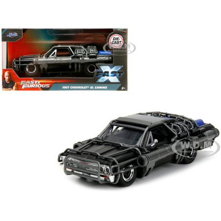 Jada Toys Fast & Furious Auto RC El Camino 1967 – Scala 1:16 (28 Cm), 2.4 GHz, 10 Km/h, Batteria Ricaricabile USB, 6+ Anni