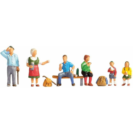 1/87 NOCH PERSONNAGES LES RANDONNEURS