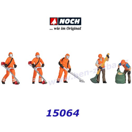 1/87 NOCH PERSONNAGES TRAVAUX DE TONTE