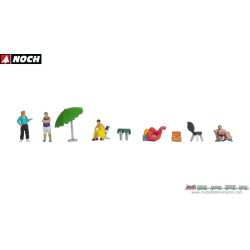 1/87 NOCH PERSONNAGES EXCURSION AU CAMPING