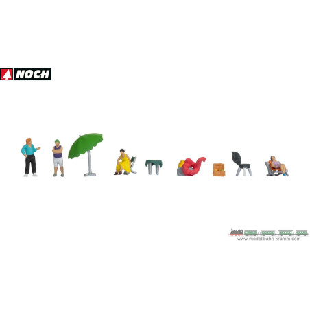 1/87 NOCH PERSONNAGES EXCURSION AU CAMPING