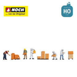 1/87 NOCH PERSONNAGES APICULTEURS AVEC RUCHES