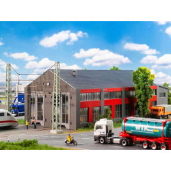 1/87 FALLER REMISE A LOCOMOTIVES ELECTRIQUE 2 VOIES