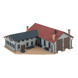 1/160 FALLER REMISE A LOCOMOTIVES 2 VOIES