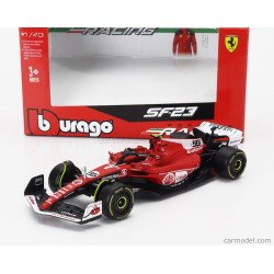 FERRARI F1 F23 TEAM SCUDERIA FERRARI N°55 CARLOS SAINZ GRAND PRIX DE LAS VEGAS 2023 6EME 1/43 BURAGO