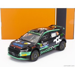 SKODA FABIA RALLY 2 N°22 RALLYE SAFARI 2024 1/18 IXO