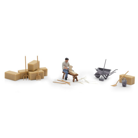 1/87 BUSCH SCULPTEUR SUR BOIS