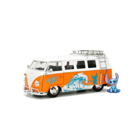 VW COMBI 1961 AVEC FIGURINE STITCH 1/24 JADA