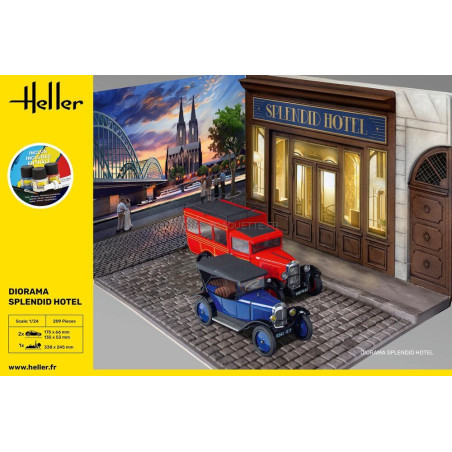 STARTER KIT DIORAMA SPLENDID HOTEL 1/24 HELLER