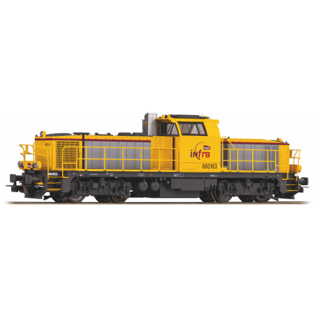 1/87 PIKO LOCOMOTIVE DIESEL BB 660163 LIVREE INFRA SNCF ANALOGIQUE