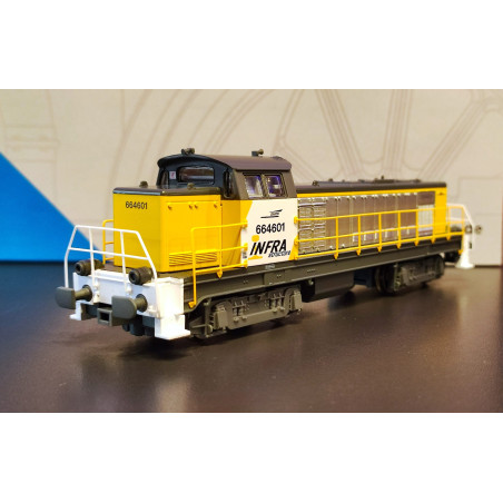 1/87 PIKO LOCOMOTIVE DIESEL BB 664601 LIVREE INFRASTUCTURE SNCF ANALOGIQUE