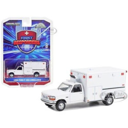 FORD F-350 AMBULANCE 1992 1/64 GREENLIGHT