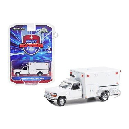 FORD F-350 AMBULANCE 1992 1/64 GREENLIGHT