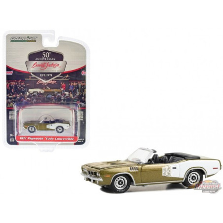 PLYMOUTH CUDA CONVERTIBLE 1971 1/64 GREENLIGHT