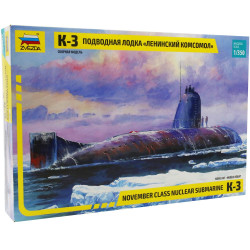 SOUS MARIN NUCLEAIRE K-3 1/350 ZVESDA
