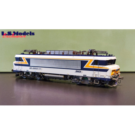 1/87 LS MODELS LOCOMOTIVE ELECTRIQUE BB 20012 LIVREE GRIS ARGENT ET BLEU TEN SNCF ANALOGIQUE
