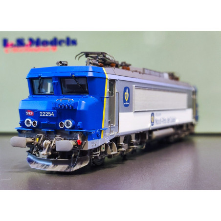 1/87 LS MODELS LOCOMOTIVE ELECTRIQUE BB 22254RC LIVREE NORD PAS DE CALAIS SNCF ANALOGIQUE