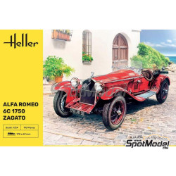 ALFA ROMEO 6C 1750 ZAGATO 1/24 HELLER
