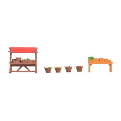 1/87 NOCH ACCESSOIRES DU MARCHE HEBDOMADAIRE