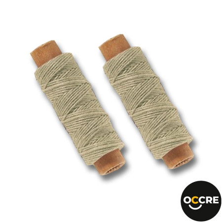 FIL DE COTON ECRU 0.15X25M 2 BOBINES OCCRE