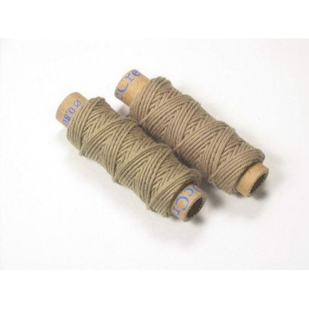 FIL DE COTON ECRU 0.8X10M 2 BOBINES OCCRE