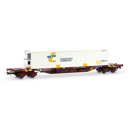 1/87 ELECTROTREN WAGON PORTE CONTAINER TRANSPORTE COMBINADO RENFE