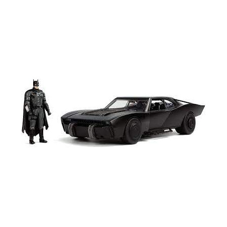 BATMOBILE AVEC FIGURINE BATMAN AVEC LED 1/18 JADA