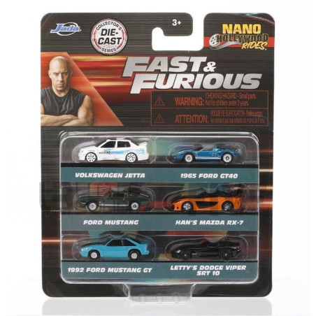 SET DE 6 VOITURES NANO FAST AND FURIOUS  JADA